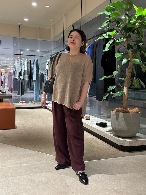 RIVE DROITE ☆ ペーパーポンチョニット セール】【さらっと着やすい】ペーパーポンチョニット（ニット