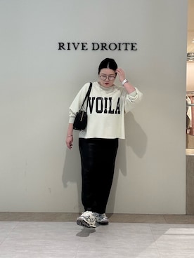 「アイテム（スウェット）」を使った、ありささん（レディース・153cm）の秋コーディネート
