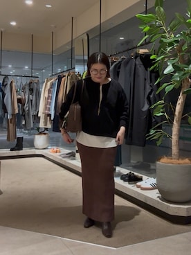 「RIVE DROITE（リヴドロワ）のアイテム（スウェット）」を使った、ありささん（骨格ストレート・レディース・153cm）の秋コーディネート