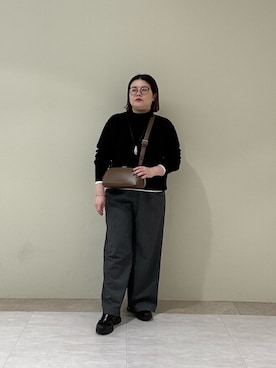 「RIVE DROITE（リヴドロワ）のアイテム（パンツ）」を使った、ありささん（骨格ストレート・レディース・153cm）の秋コーディネート