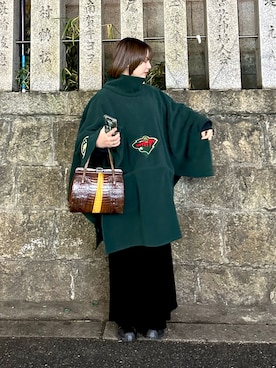 「ベロアスカート」｜「アイテム（スニーカー）」を使った、松村あすかさん（レディース・148cm）の春コーディネート