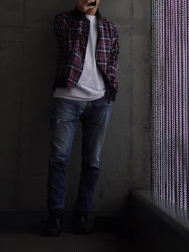 「アイテム（MA-1）」を使った、コバヤシ_トシヒコさん（メンズ・163cm・40代）の春コーディネート