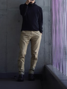 「alfredoBANNISTER（アルフレッドバニスター）のアイテム（ブーツ）」を使った、コバヤシ_トシヒコさん（メンズ・163cm）の春コーディネート