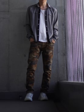「BASECONTROL（ベースコントロール）のアイテム」を使った、コバヤシ_トシヒコさん（メンズ・163cm）の夏コーディネート