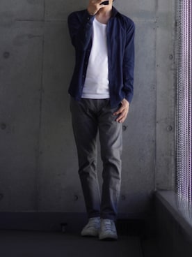 「ato（アトウ）のアイテム」を使った、コバヤシ_トシヒコさん（メンズ・163cm）の夏コーディネート