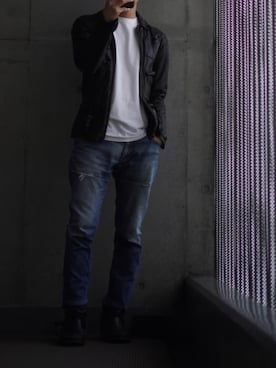 「アイテム（ブルゾン）」を使った、コバヤシ_トシヒコさん（メンズ・163cm・40代）の秋コーディネート
