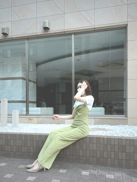 「EMODA（エモダ）のアイテム（オールインワン・サロペット）」を使った、Rさん（レディース・160cm）の秋コーディネート