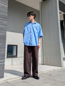 「アイテム（スウェットパンツ）」を使った、ひろやさん（メンズ・175cm）の夏コーディネート