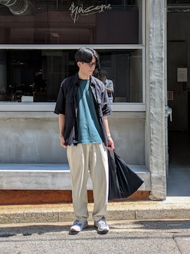 「アイテム（トートバッグ）」を使った、ひろやさん（メンズ・175cm・20代）の夏コーディネート