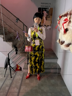 「古着好きな人と繋がりたい」｜「アイテム（パンプス）」を使った、chylboomさん（レディース・162cm）の春コーディネート