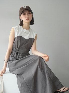 「Lumier（リュミエ）のアイテム」を使った、memeさん（レディース・159cm）の春コーディネート