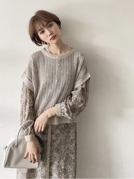 「Lumier（リュミエ）のアイテム（シャツワンピース）」を使った、memeさん（レディース・159cm）の夏コーディネート