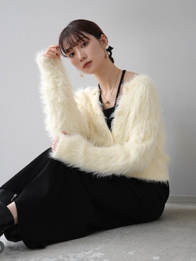 「Lumier（リュミエ）のアイテム（スカート）」を使った、memeさん（レディース・159cm）の冬コーディネート