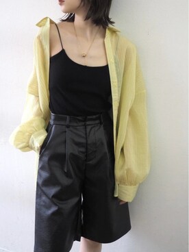 「Lumier（リュミエ）のアイテム（キャミソール）」を使った、memeさん（レディース・159cm）の春コーディネート