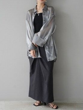 「Lumier（リュミエ）のアイテム（キャミソール）」を使った、memeさん（レディース・159cm）の夏コーディネート