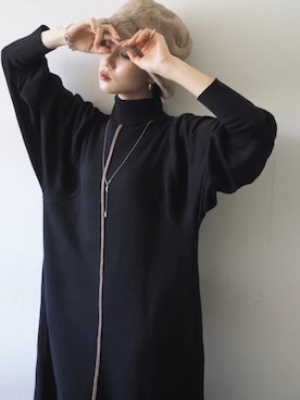 「Lumier（リュミエ）のアイテム（アクセサリー）」を使った、memeさん（レディース・159cm）の秋コーディネート
