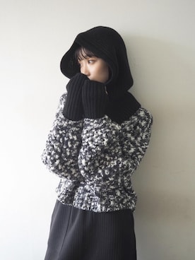 「Lumier（リュミエ）のアイテム（帽子）」を使った、memeさん（レディース・159cm）の秋コーディネート
