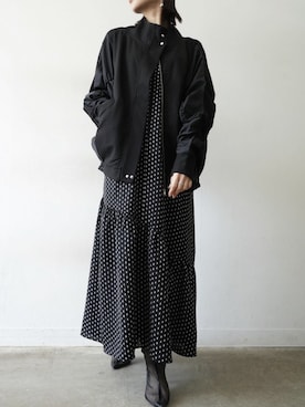 「Lumier（リュミエ）のアイテム（ブルゾン）」を使った、memeさん（レディース・159cm）の冬コーディネート