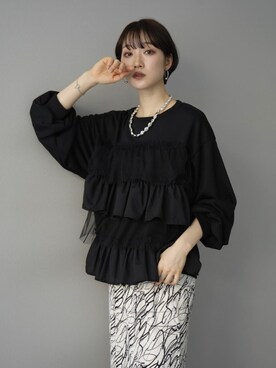 「Lumier（リュミエ）のアイテム（スウェット）」を使った、memeさん（レディース・159cm）の冬コーディネート