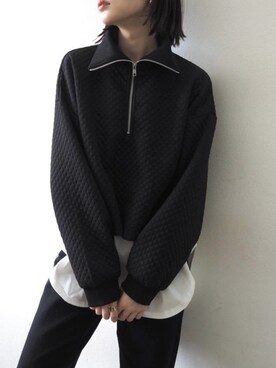 「Lumier（リュミエ）のアイテム（スウェット）」を使った、memeさん（レディース・159cm）の冬コーディネート