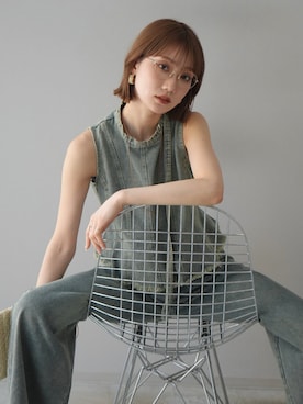 「Lumier（リュミエ）のアイテム（セットアップ）」を使った、memeさん（レディース・159cm）の春コーディネート