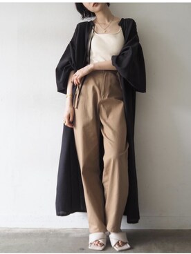 「Lumier（リュミエ）のアイテム（キャミソール）」を使った、memeさん（レディース・159cm）の夏コーディネート
