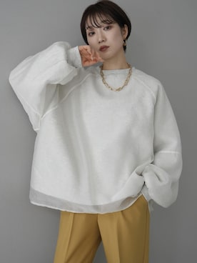 「Lumier（リュミエ）のアイテム（スウェット）」を使った、memeさん（レディース・159cm）の冬コーディネート