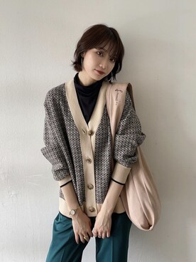 「Lumier（リュミエ）のアイテム（バッグ）」を使った、memeさん（レディース・159cm）の秋コーディネート