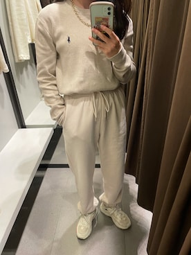 「Polo Ralph Lauren」｜「アイテム（スウェットパンツ）」を使った、tarosukeさん（レディース・152cm）の秋コーディネート
