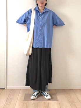 「アイテム（ホワイト系）」を使った、yu*さん（レディース・166cm）の夏コーディネート