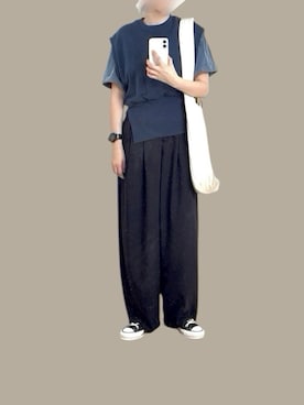 「アイテム（腕時計）」を使った、yu*さん（レディース・166cm）の秋コーディネート