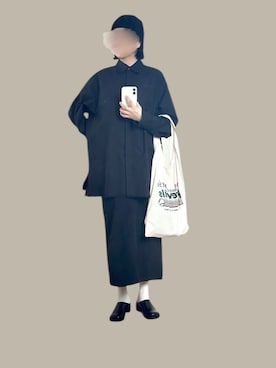 「アイテム（スリッポン）」を使った、yu*さん（レディース・166cm）の秋コーディネート