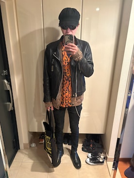 「アイテム（キャスケット）」を使った、mabuさん（メンズ・189cm）の春コーディネート