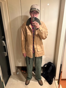 「L.L.Bean（エルエルビーン）のアイテム」を使った、mabuさん（メンズ・189cm）の春コーディネート