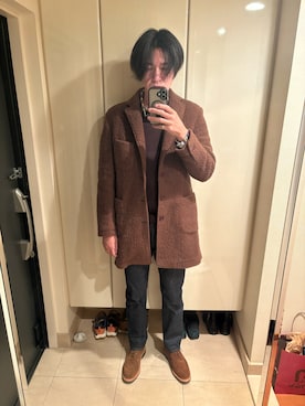 「アイテム（デニムパンツ）」を使った、mabuさん（メンズ・189cm・50代）の秋コーディネート