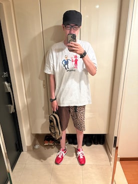 「アイテム（帽子）」を使った、mabuさん（メンズ・189cm・50代）の夏コーディネート