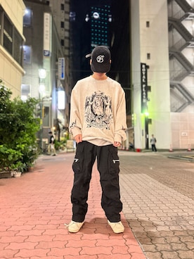 「SOMEIT（サミット）のアイテム」を使った、エンジョウジさん（メンズ・168cm）の秋コーディネート