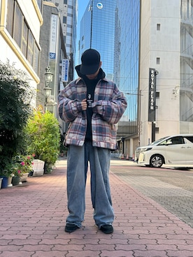 「DANKE SCHON（ダンケシェーン）のアイテム（その他アウター）」を使った、エンジョウジさん（メンズ・168cm）の冬コーディネート