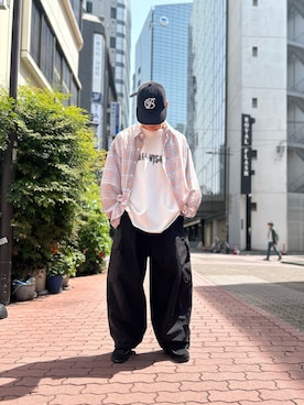 「A4A（エーフォーエー）のアイテム」を使った、エンジョウジさん（メンズ・168cm）の春コーディネート