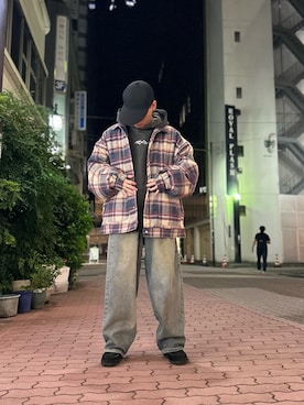 「DANKE SCHON（ダンケシェーン）のアイテム（その他アウター）」を使った、エンジョウジさん（メンズ・168cm）の秋コーディネート