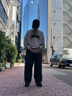 「Danke schon」｜「アイテム（チノパンツ）」を使った、エンジョウジさん（メンズ・168cm）の秋コーディネート