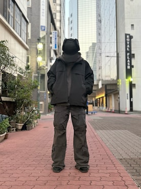 「whiteland」｜「アイテム（ジャケット/アウター）」を使った、エンジョウジさん（メンズ・168cm）の冬コーディネート