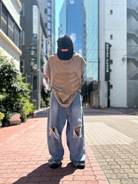 エンジョウジさん（メンズ・168cm）の夏コーディネート