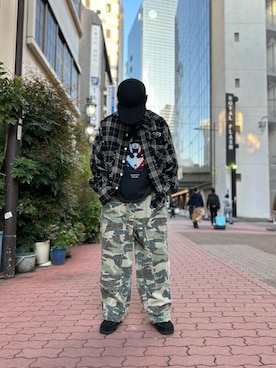 「WHITELAND BLACKBURN」｜エンジョウジさん（メンズ・168cm）の春コーディネート
