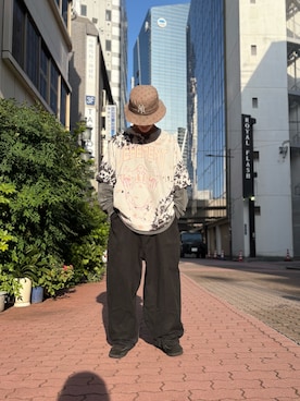 「DANKE SCHON（ダンケシェーン）のアイテム（トップス）」を使った、エンジョウジさん（メンズ・168cm）の夏コーディネート