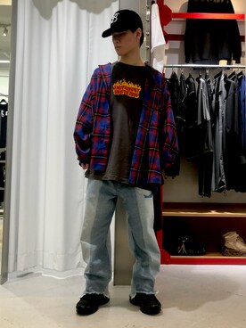 エンジョウジさん（メンズ・168cm）の春コーディネート