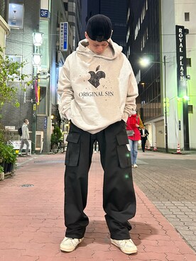 「SOMEIT（サミット）のアイテム」を使った、エンジョウジさん（メンズ・168cm）の春コーディネート