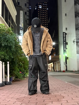 「DANKE SCHON（ダンケシェーン）のアイテム（ブルゾン）」を使った、エンジョウジさん（メンズ・168cm）の秋コーディネート