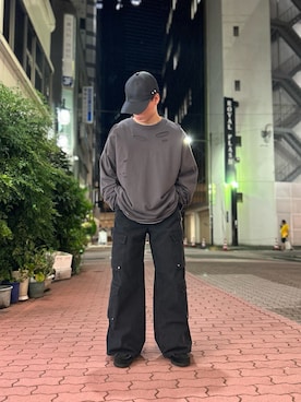 「DANKE SCHON（ダンケシェーン）のアイテム（帽子）」を使った、エンジョウジさん（メンズ・168cm）の秋コーディネート