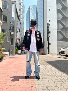 「L.H.P（エルエイチピー）のアイテム」を使った、エンジョウジさん（メンズ・168cm）の春コーディネート